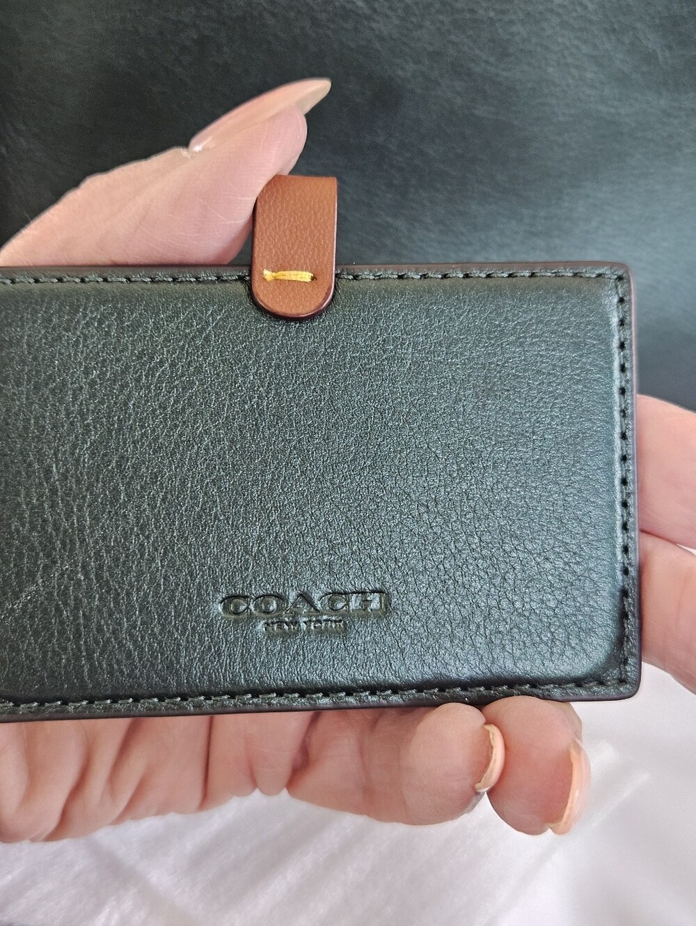 NWT Coach Metallic Green Crossbody/Clutch - Picture 3 of 9